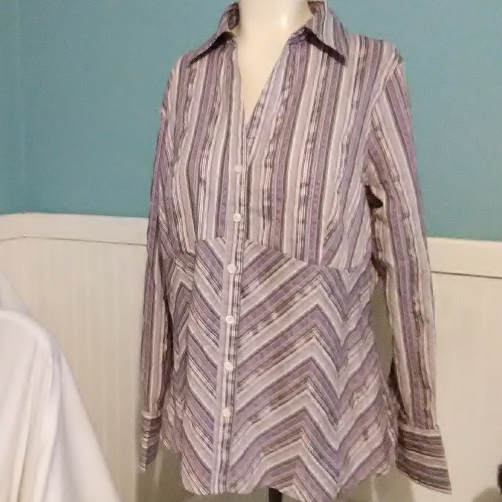Fred David Button Down Shirt. Size 14/16W
